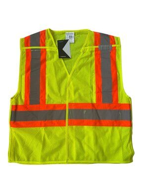 Kishigo unisex high visibility safety vest 1174 velcro closures size large